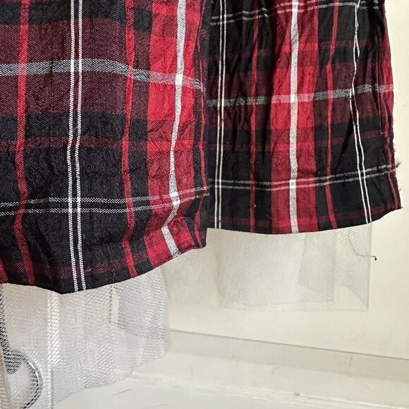 Gymboree Silk Dress Girls 2T Red Plaid‎ Peter Pan Collar Classic Holiday Dress - Picture 5 of 7